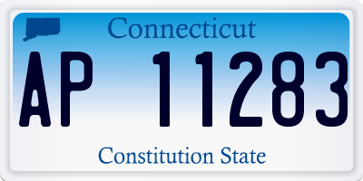 CT license plate AP11283