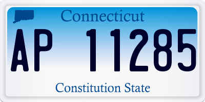 CT license plate AP11285