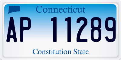 CT license plate AP11289