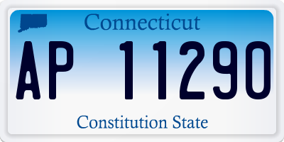 CT license plate AP11290