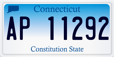 CT license plate AP11292