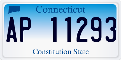 CT license plate AP11293
