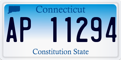 CT license plate AP11294