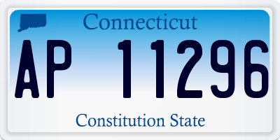 CT license plate AP11296