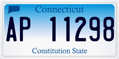 CT license plate AP11298