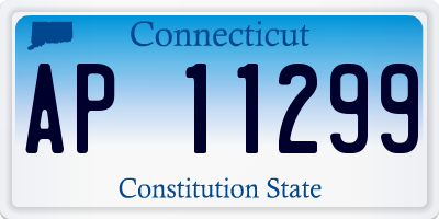 CT license plate AP11299