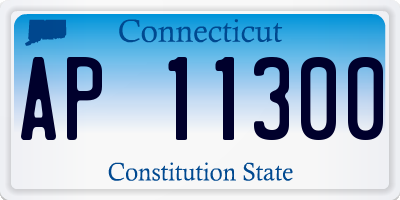 CT license plate AP11300