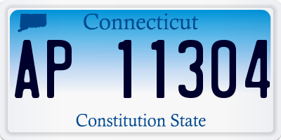 CT license plate AP11304