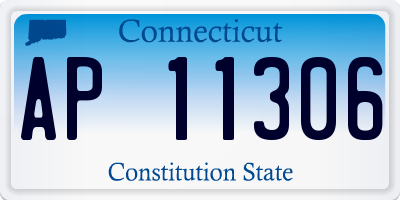 CT license plate AP11306