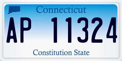 CT license plate AP11324