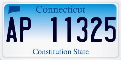 CT license plate AP11325