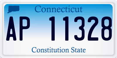 CT license plate AP11328