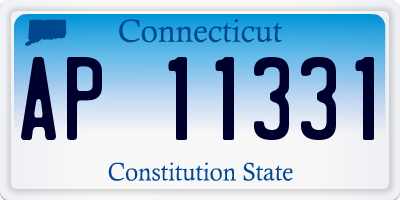 CT license plate AP11331