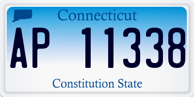 CT license plate AP11338