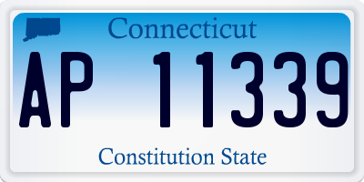 CT license plate AP11339