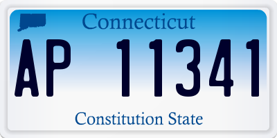 CT license plate AP11341