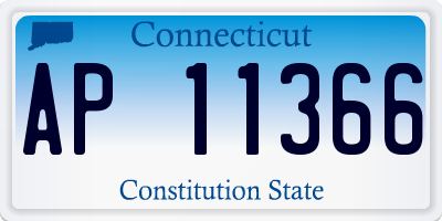 CT license plate AP11366