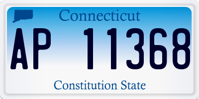 CT license plate AP11368