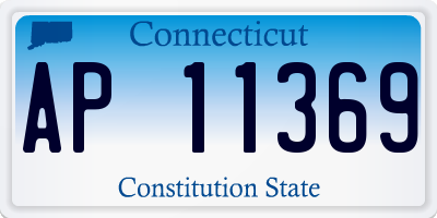 CT license plate AP11369