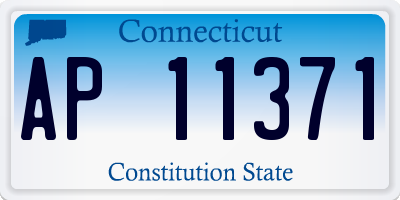 CT license plate AP11371