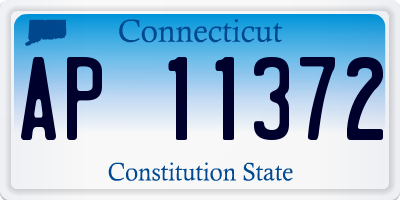 CT license plate AP11372