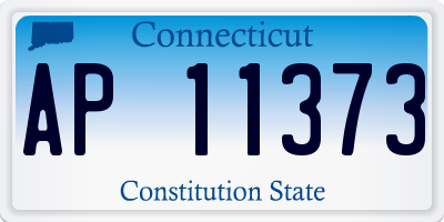 CT license plate AP11373