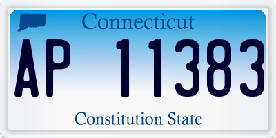 CT license plate AP11383