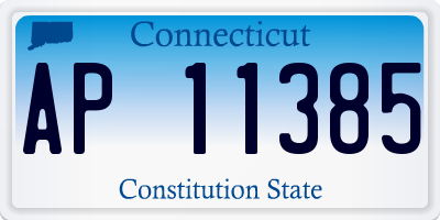 CT license plate AP11385