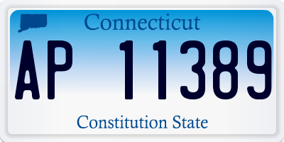 CT license plate AP11389