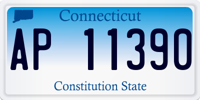 CT license plate AP11390