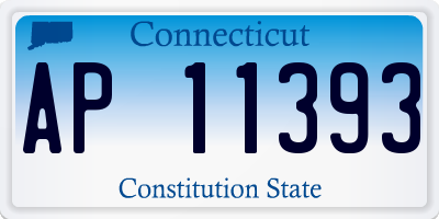 CT license plate AP11393