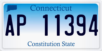CT license plate AP11394