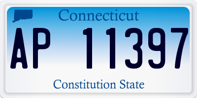 CT license plate AP11397