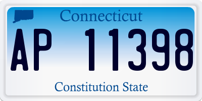 CT license plate AP11398