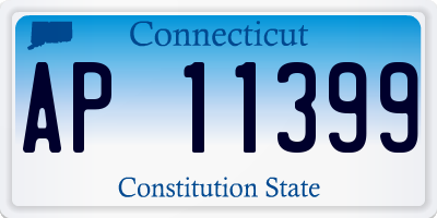 CT license plate AP11399