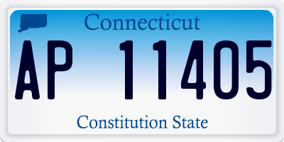 CT license plate AP11405
