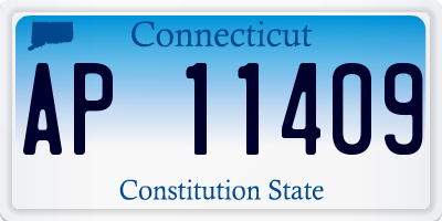 CT license plate AP11409