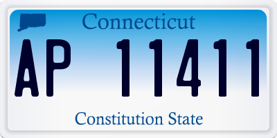 CT license plate AP11411