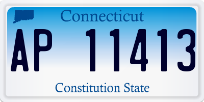 CT license plate AP11413