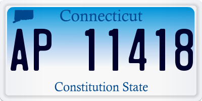 CT license plate AP11418