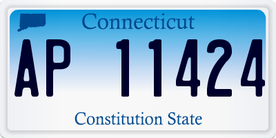 CT license plate AP11424