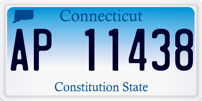 CT license plate AP11438