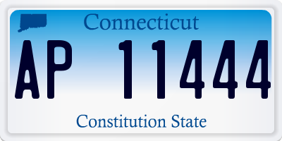 CT license plate AP11444