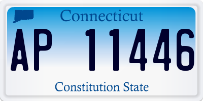 CT license plate AP11446