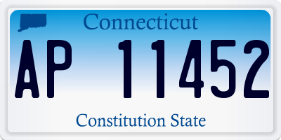 CT license plate AP11452