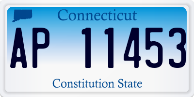 CT license plate AP11453