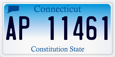 CT license plate AP11461