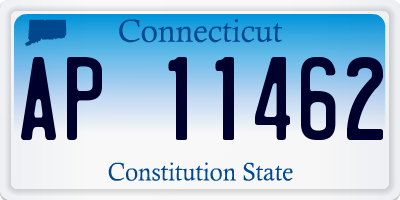 CT license plate AP11462