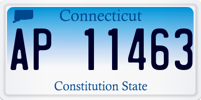CT license plate AP11463