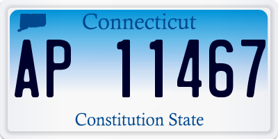 CT license plate AP11467